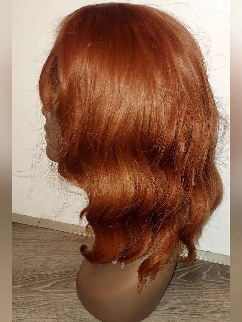 Copper Ginger Wavy Bob Wig